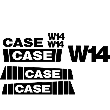 Aftermarket New Fits Case Wheel Loader W14 Decal Set MAE30-0144